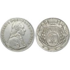 Stříbrná mince Tolar 1778 Hyeronymus Colloredo, 1772 - 1803