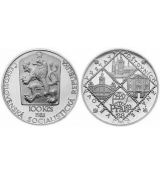 Stříbrná mince 100 Kčs Světová výstava poštovních známek Praga 88 1988