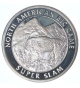 Mince - 1 oz Stříbrná mince   severoamerický lovecký -Bison