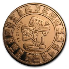 1 oz Měděná mince -Mayský kalendář