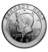 - Kennedy Half Dollar-1 Oz