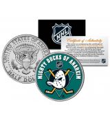 ANAHEIM DUCKS NHL Hockey JFK Kennedy americký půl dolaru - oficiálně licencovaná