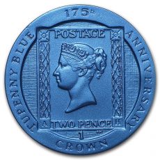 2015 Ascension Island  1 Crown Tuppenny Blue Stamp 1 oz