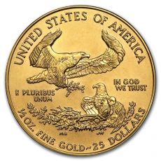 1/2 oz American Gold Eagle BU (náhodný rok)