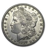 Mince-1887  Morgan Dollar