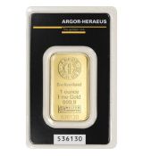 Argor-Heraeus Gold  zlatý slitek  1g