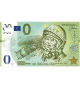 Memo euro suvenírová bankovka 0 Euro Rusko - Jurij Gagarin