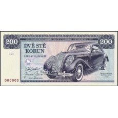 200 korun, Škoda Popular Monte Carlo 1938