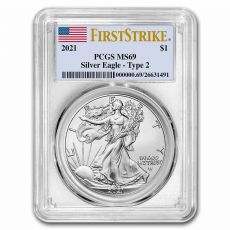 American Silver Eagle (Typ 2) MS-69 PCGS (FirstStrike®) 2021