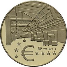 Medaile 2008 (M. Poldaufová) - Začátek ražby Euroměny na Slovensku. AG 925/100
