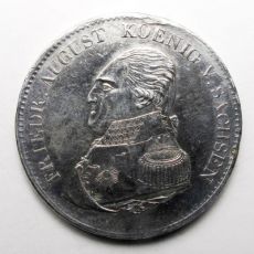 Sasko, Stříbrná mince Tolar 1823 IGS 1823