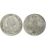 Marie Terezie Stříbrná mince 1/2 Tolar 1765, Hall,