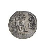 Malý černý peníz 1614 K. Hora - Šmilauer RR