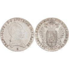 Stříbrná mince 1 tolar konvenční 1824 B