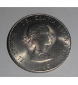 1965 britská  pamětní mince Díky Sir Winston Churchill & QEII