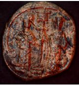 Constantinus X se stojící ženou Eudocií 1059-1067