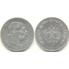 František Josef I., 5 Koruna 1907