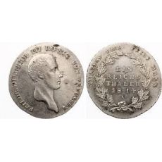 Prusko - Fr. Wilhelm III. Stříbrná minceTolar 1814 A