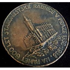 Medaile 600 let Staroměstské radnice v Praze