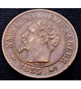 Napoleon III pět centů 1853