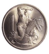 Mince -  Československo sada 3 ks (5Kč,1Kč a 50H.)