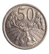 Mince -  Československo sada 7 ks 50h 1921-1969