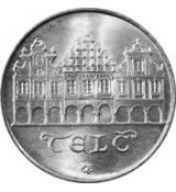 Stříbrná mince 50 Kčs Telč 1986