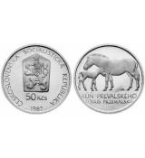 Mince 50 KČS Zachování chovu koně Převalského v ZOO Praha 1987