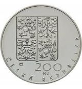 Stříbrná mince 200 Kč Založení pražského arcibiskupství 650. výročí 1994 Standard