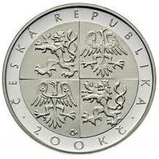 Stříbrná mince 200 Kč Jakub Jan Ryba Česká mše vánoční 200. výročí 1996 Standard