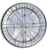 Stříbrná mince 200 Kč Formulovány Keplerovy zákony 400. výročí 2009 Proof