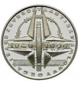 Stříbrná mince 200 Kč Založení NATO 50. výročí 1999 Standard