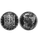 Stříbrná mince 200 Kč Zdeňek Fibich 150. výročí narození a 100. výročí úmrtí 2000 Standard