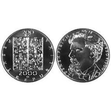 Stříbrná mince 200 Kč Zdeňek Fibich 150. výročí narození a 100. výročí úmrtí 2000 Standard