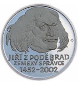 Mince 2002 550. VÝROČÍ USTANOVENÍ JIŘÍHO Z PODĚBRAD ZEMSKÝM SPRÁVCEM