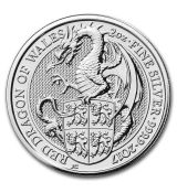 Stříbrná mince The Queen's Beasts Red Dragon 2 Oz 2017