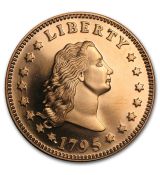 Mince :1oz  Flowing Hair Dollar