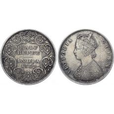 Mince India - British 1/2 Rupee 1862