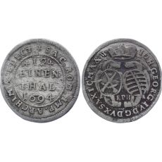 Mince Německé státy - Sasko Albertine 1/12 Thaler 1694