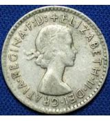 Mince  Austrálie 3 Pence 1955