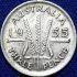 Mince  Austrálie 3 Pence 1955