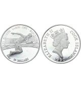 Mince  Cookovy ostrovy 10 dolarů 1990
