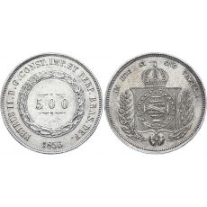 Mince Brazílie 500 Reis 1856