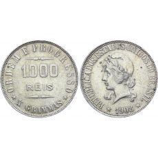 Mince Brazílie 1000 Reis 1908