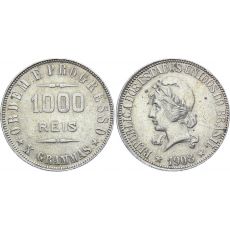 Mince Brazílie 1000 Reis 1908