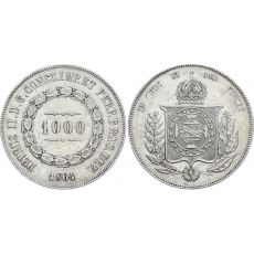 Mince Brazílie 1000 Reis 1864