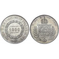 Mince Brazílie 1000 Reis 1861