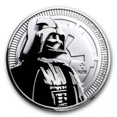 Mince - 2017 Niue 1 oz Stříbrné $ 2 Star Wars Darth Vader BU