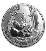 Mince- 2017 Niue 1 oz Stříbrná $ 2 Panda mince BU