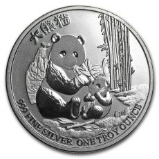 Mince- 2017 Niue 1 oz Stříbrná $ 2 Panda mince BU